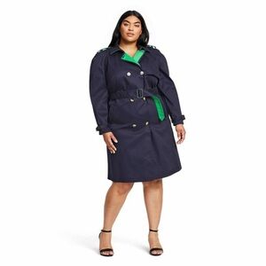 Phillip Lim X Target Women’s Trench Coat XL in Navy Academia Business Casual